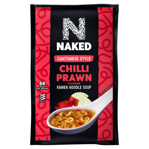 Naked Cantonese Chilli Prawn Ramen Noodle Soup 