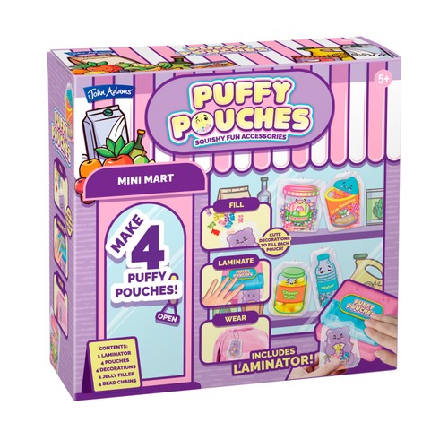 12193 Puffy Pouches Themed Set Mini Mart