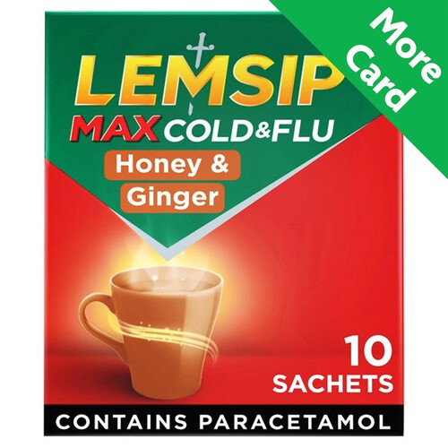 Lemsip Max Infusions Honey & Ginger Sachets