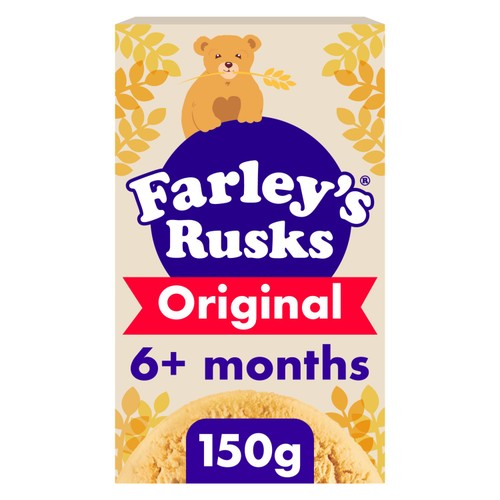 Farley's Original Rusks Baby Food Snacks 6+ Months 150g