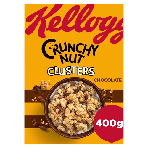 Kellogg's Crunchy Nut Clusters Chocolate Breakfast Cereal 