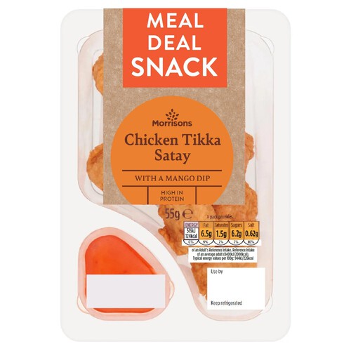 Morrisons Chicken Tikka Satay With Mango Dip