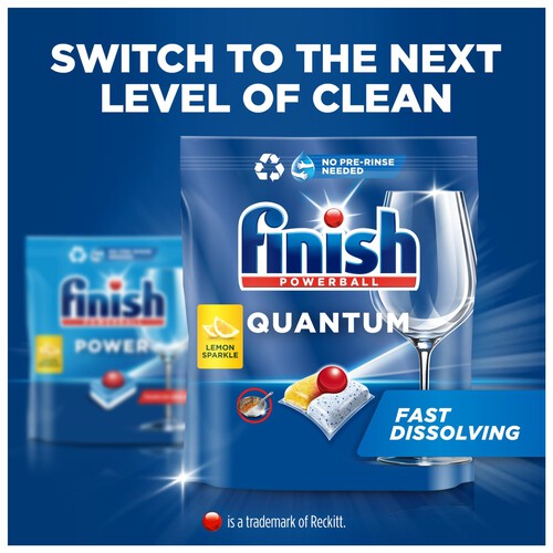 Finish Power 68s Lemon Dishwasher Tablets