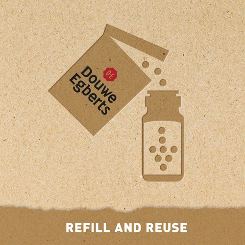 Douwe Egberts Pure Gold Instant Coffee Refill 150G