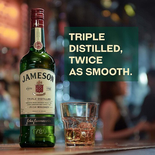 Jameson Triple Distilled Blended Irish Whiskey 