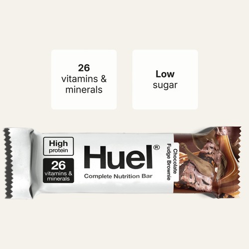 Huel Chocolate Fudge Brownie Complete Nutrition Bar   55g
