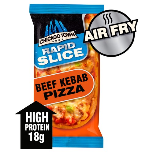 Chicago Town Rapid Slice Beef Kebab Pizza 