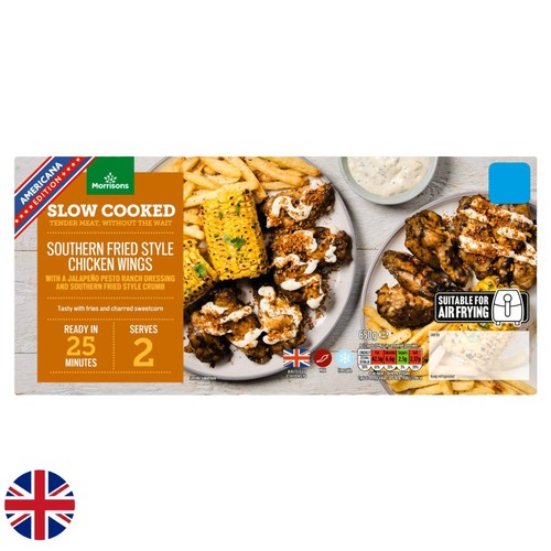 Morrisons Slow Cooked Southern Fried Chicken Wings 650g