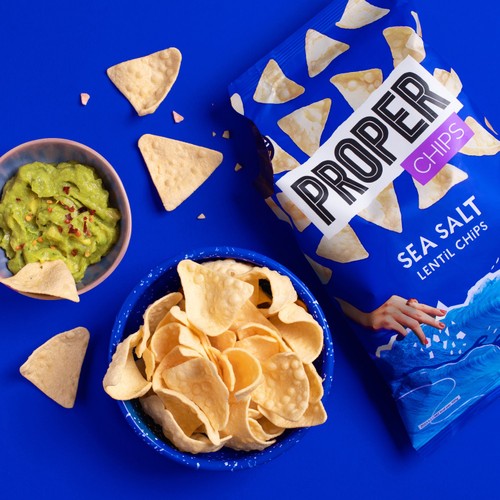 Proper Chips Sea Salt Lentil Chips 85g