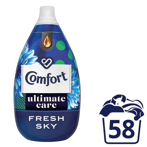 Comfort Ultimate Care Fresh Sky Fabric Conditioner 58 Washes 