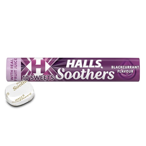 Halls Soothers Blackcurrant Throat Sweet