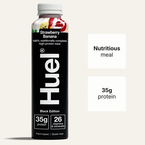 Huel Black Edition Strawberry & Banana Complete Meal 