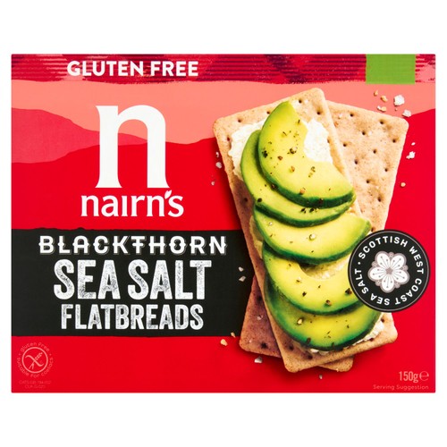 Nairns Gluten Free Blackthorn Sea Salt Flatbreads 125g 