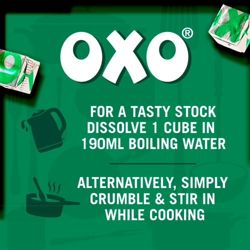 Oxo 12 Reduced Salt Vegetable Stock Cubes