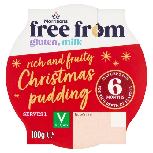 Morrisons Free From Rich and Fruity Christmas Pudding 100g