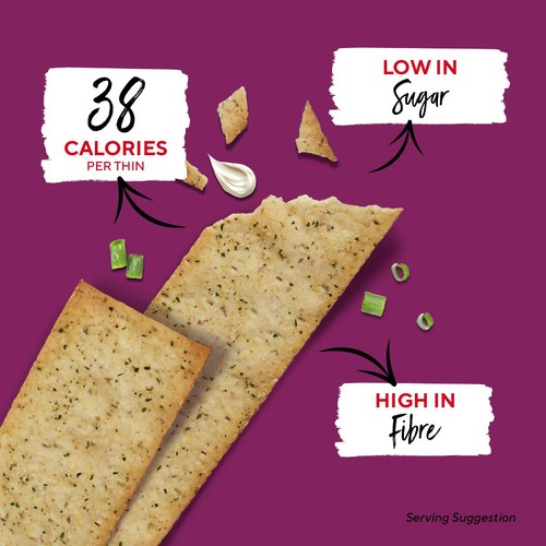 Ryvita Snack It Thins Sour Cream and Chive Flatbread Snacks