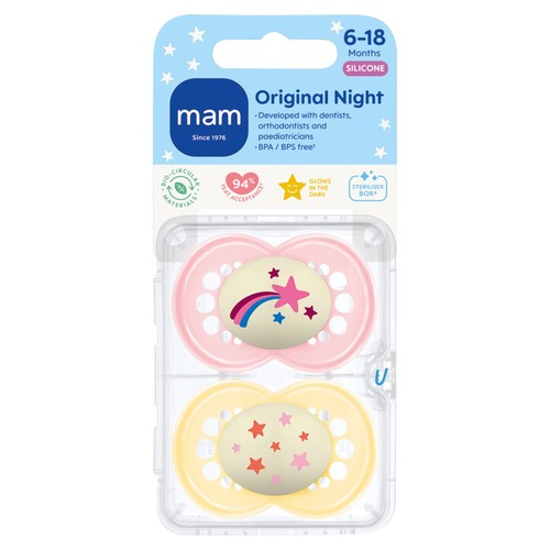 MAM Night Soother 6-18m 2pk
