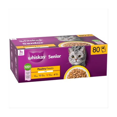 Whiskas 1+ Cat Pouches Superfoods Mixed Selection In Jelly 15x50g