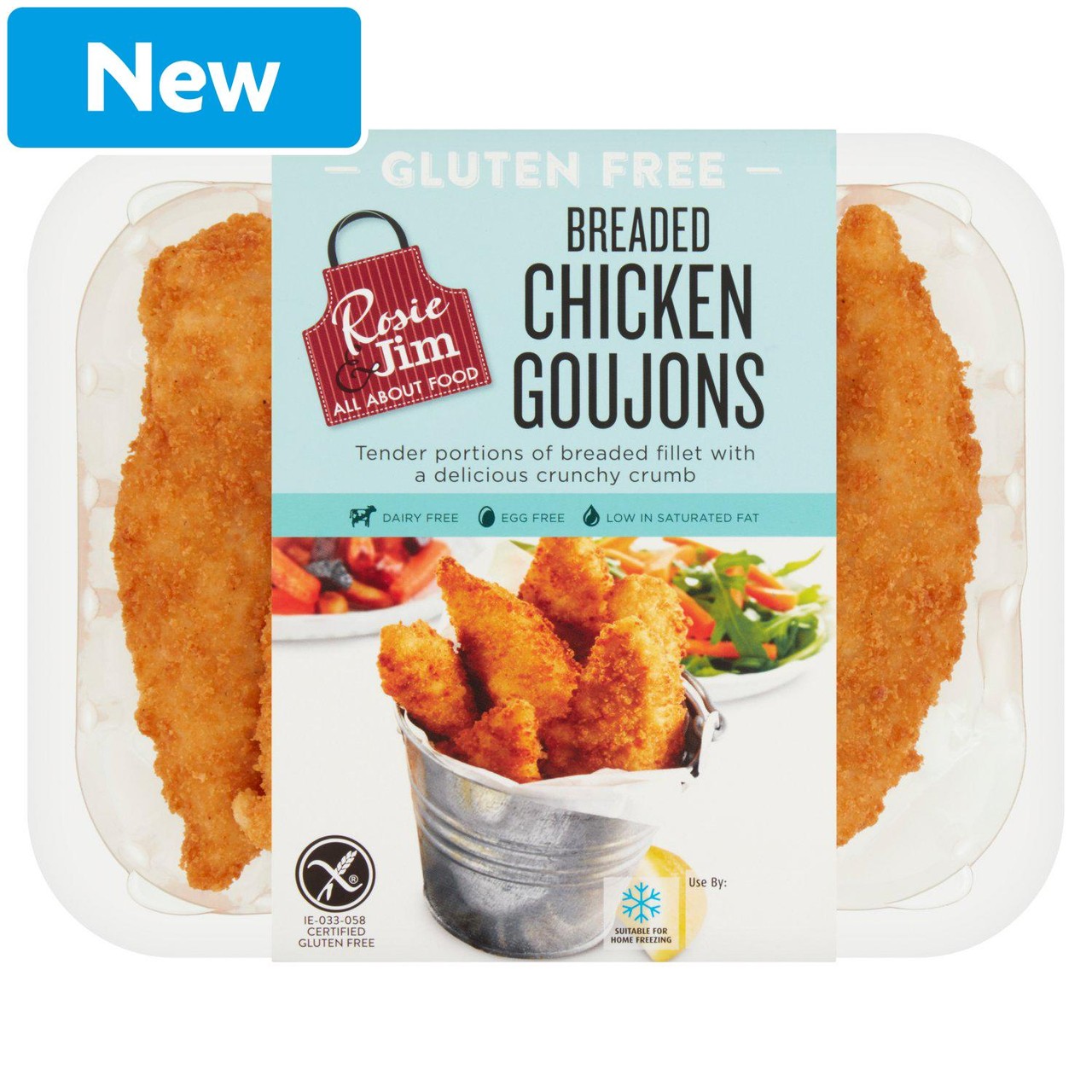 Rosie & Jim Gluten Free Breaded Goujons 300g