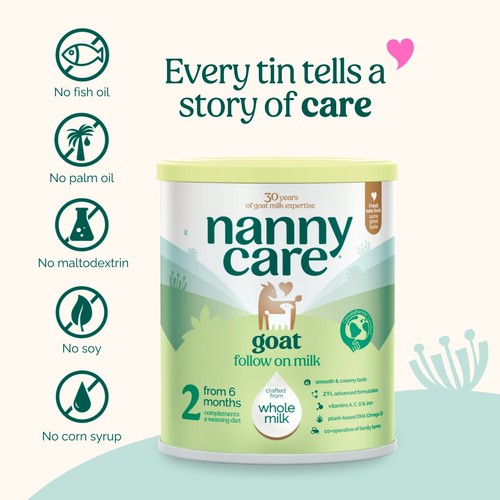 Nanny Care Stage 2 Follow On Milk Goat Milk 6 Months+ 800g