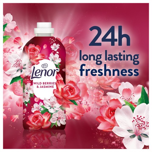 Lenor Fabric Conditioner Liquid Wild Berries Jasmine 37 Washes