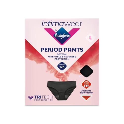 Bodyform Intimawear Washable Cotton Period Pants Underwear Size L