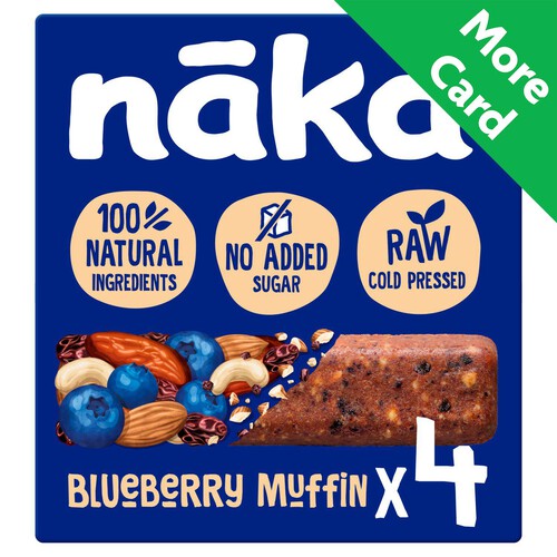 Nakd Blueberry Muffin 4 Raw Fruit & Nut Bars 