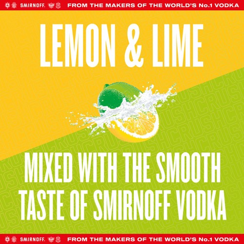 Smirnoff Crush Lemon & Lime 440ml