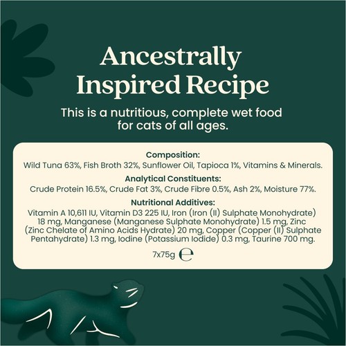 Untamed Wild Tuna In Gravy Cat Food 75g