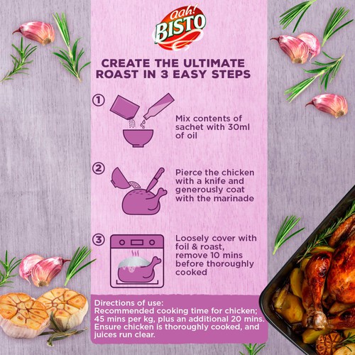 Bisto Roast Chicken Seasoning Roast Garlic & Herb Marinade