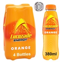 Lucozade Energy Drink Orange 4 Pack