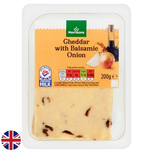 Morrisons Cheddar with Balsamic Onion 200g