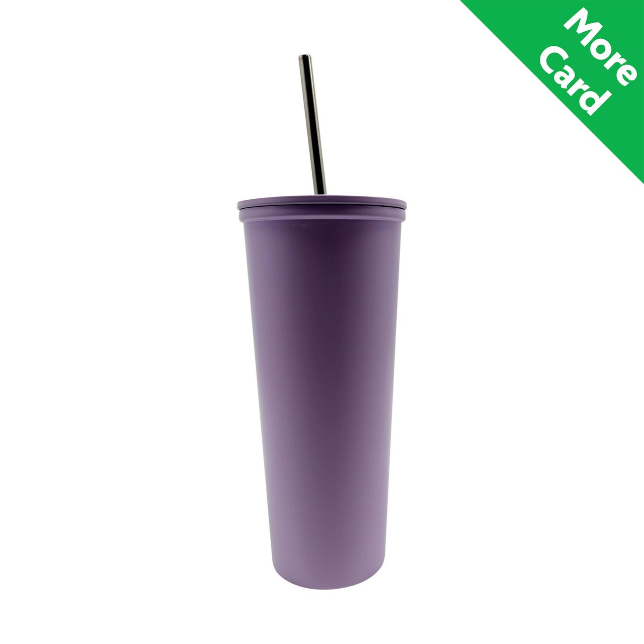 Nutmeg Home Stainless Steel Straw Tumbler 700ml Lilac
