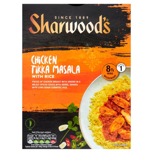 Sharwood's Chicken Tikka Masala with Rice 