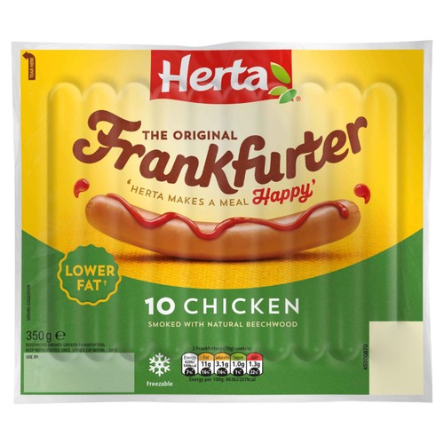 Herta Chicken Frankfurter 10 Pack