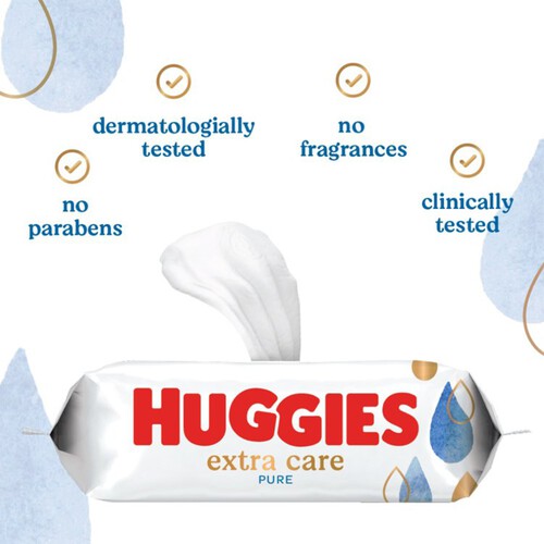 Huggies Pure Extra Care Baby Wipes