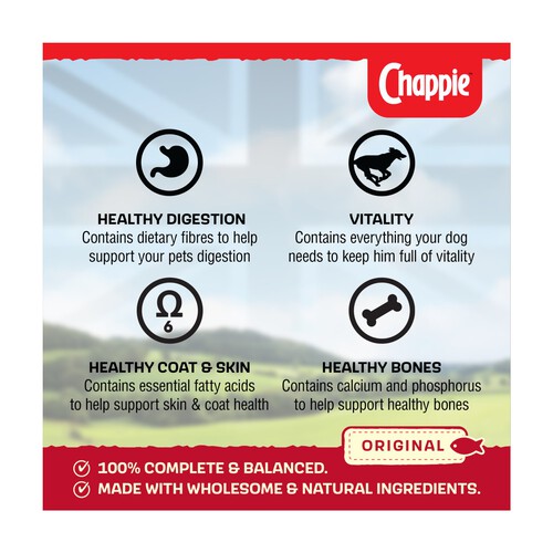 Chappie Adult Wet Dog Food Tin Original In Loaf 