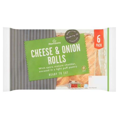 Morrisons fresh bake cheese onion rolls