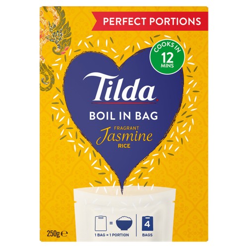 Tilda Fragrant Jasmine Rice Boil In Bag 