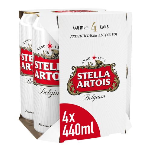 Stella Artois Premium Lager Beer Cans