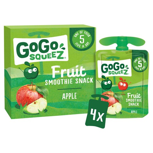 GoGo SqueeZ Fruit Smoothie Snack Apple