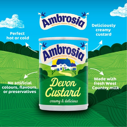Ambrosia Devon Custard Dessert Can 400g
