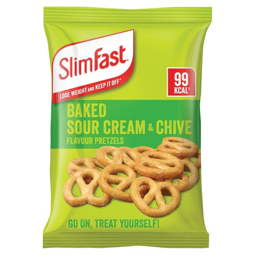 Slimfast Baked Sour Cream & Chive Flavour Pretzels