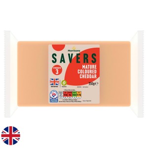 Morrisons Savers Mature Coloured Cheddar