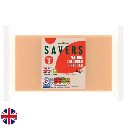 Morrisons British Savers Mature Coloured Cheddar 400g