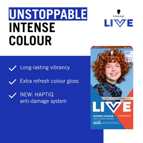 LIVE Intense Colour Permanent Hair Dye 030 Mango Twist