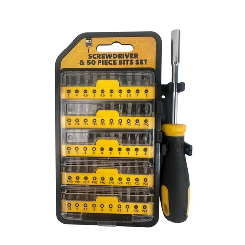 Diy Tools 51 Piece Screwdriver & Bits Set