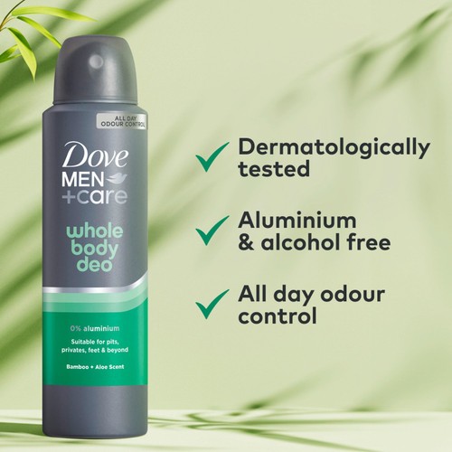 Dove For Men Whole Body Spray Bamboo Aloe 
