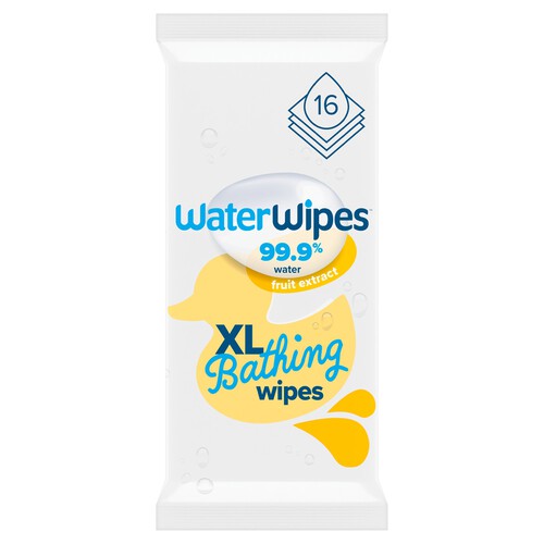 WaterWipes XL Bathing Baby Wipes 16 Wipes 