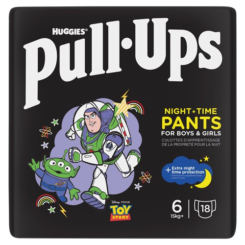 Huggies Pull-Ups Unisex Night Time Training Nappy Pants, Size 6